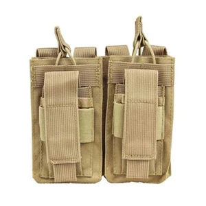 Tactical Molle Double Magazine Pouch Nylon Pistol/Rifle Mag Holder - Picture 1 of 15