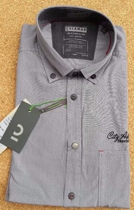 NUEVO CALAMAR 109710 City Adventure Calce Informal Camisa Mangas Largas, Gris - M (39-40) - Imagen 1 de 5