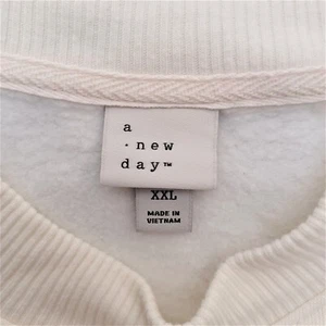 Suéter Suave Blanco Vintage A.New.Day, Talla XXL, Cultivo Saludable, Algodón-Poliéster - Imagen 1 de 6