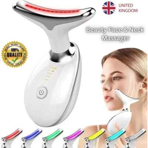 Neck Face Lifting Massager Skin Tighten Device LED and Anti Wrinkle Double Chin - Picture 1 of 16