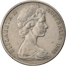 [#834214] Moneta, Australia, Elizabeth II, 20 Cents, 1968, EF(40-45), Miedź-Niki