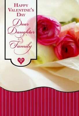 Feliz Día de San Valentín Hija y Familia - Tarjeta de Felicitación de San Valentín - 22427 Foto 1 de 2