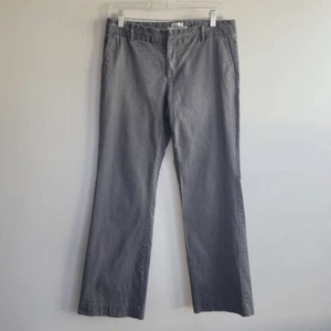 y2k grey pinstriped trousers low rise lace detail preppy coquette business offic - Picture 1 of 12