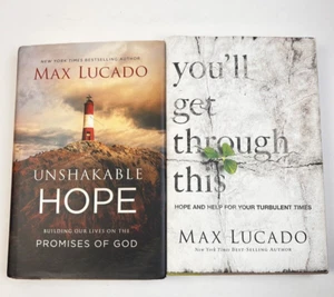 Max Lucado Christian Books 'You'll Get Through This' Unshakable Hope' Christian - Picture 1 of 11