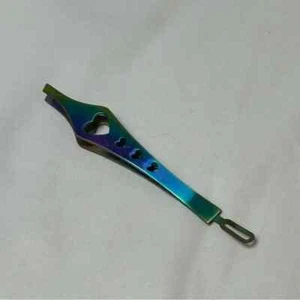 Blau und lila Regenbogen Herz Ausschnitt Pinzette Sknicare Duo Dual Tool Neu ohne Etikett - Bild 1 von 1