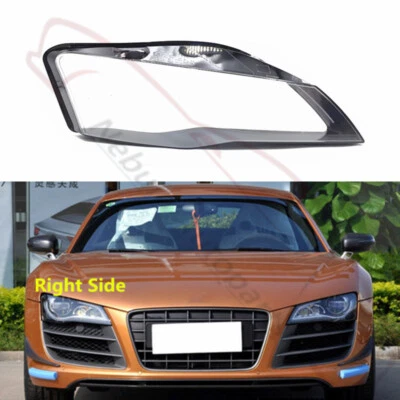 Carcasa de lente de faro delantero derecho + pegamento sellador para Audi R8 2008-2015  Foto 1 de 4