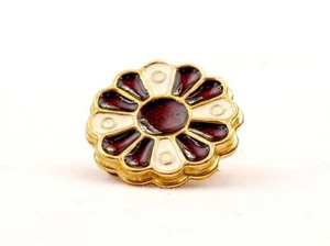 Almandin Alemannische Scheiben Fibel Brosche Bronze Schmuck - NEU - Picture 1 of 3