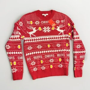 NWT Women’s Ugly Christmas Sweater Beer Reigndeer Kohl’s Small - Imagen 1 de 4