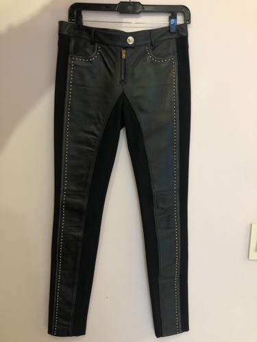 Versace pantaloni donna neri
