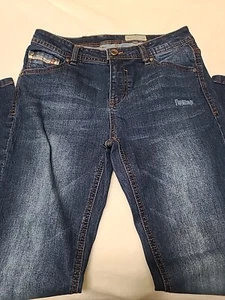 DIESEL INDUSTRY Girls Youth 5-Pocket Distressed Straight Denim Jeans; Size 14Y - Picture 1 of 22