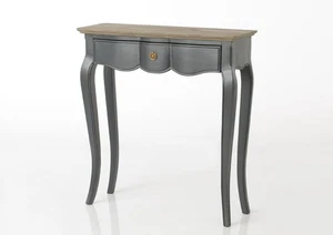 Petite console grise Maddy 80x25 bois de Mindi 80x25 cm - Imagen 1 de 3