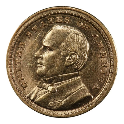 1903 $1 Gold Louisiana Purchase, McKinley Commemorative PCGS - AU Details - Image 1 of 4