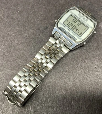 Reloj Seiko Digital Hombre 33mm Tono Plata Alarma Cronógrafo A904-5199  Foto 1 de 4