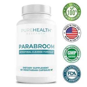 PureHealth Research Parabroom - Gut and Colon Support Cleanse, Black Walnut Hull - Picture 1 of 8