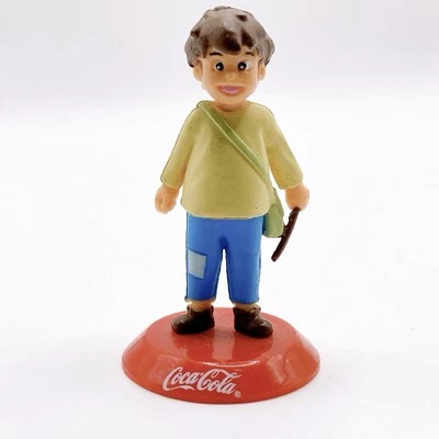 Peter Heidi Mädchen der Alpen Coca Cola Mini Figur Maskottchen Japan selten K... - Bild 1 von 4