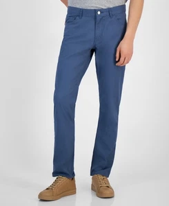 Michael Kors Mens Slim fit Casual Pants 33 / 30 Blue Solid Stretch - Picture 1 of 1