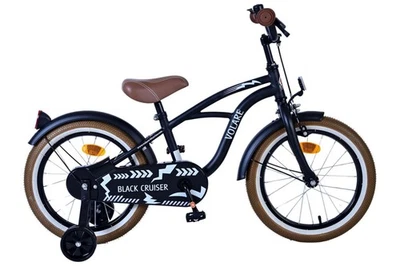 Volare Black Cruiser Kinderfahrrad für Jungen - 16 Zoll in Schwarz mit Handbrems - Bild 1 von 4