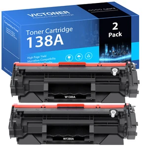 2 Stück W1380A Toner kompatibel zu HP 138A LaserJet Pro 3001fdw MFP 3101fdw + CHIP - Bild 1 von 1