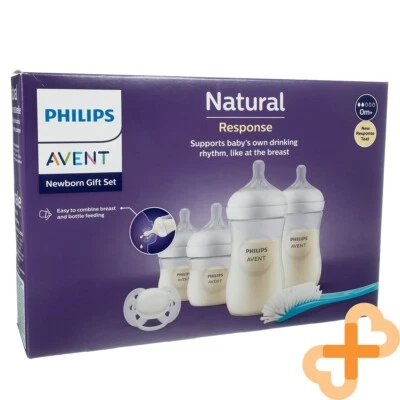 PHILIPS AVENT Natural Response Feeding Baby Bottle Set for Newborn SCD838/11 0m+ - Image 1 of 4