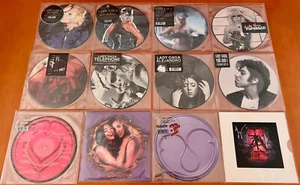 LADY GAGA HTF SEALED! LIMITED EDITION 7" PICTURE DISC COLOURED VINYL  COLLECTION - Picture 1 of 24
