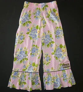Matilda Jane good heart hart pink flower maple sugar ruffles pants 8 (fit 10) - Picture 1 of 1