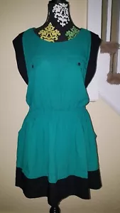 Double Zero Kleid Gr. M Farbe Schwarz & Türkis - Bild 1 von 12