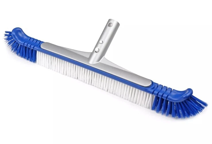 Mainstays Quality 20" Flexible Pool Brush with Aluminum Back Scrub Bristle Nice!