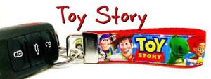 Toy Story Key Fob Wristlet Keychain 1"wide Zipper pull Camera strap handmade