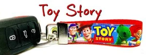 Toy Story Key Fob Wristlet Keychain 1"wide Zipper pull Camera strap handmade - Picture 1 of 11