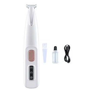 Dog Paw Trimmer with LED Light Fully Waterproof Portable Pet Hair Trimmer with D - Picture 1 of 14
