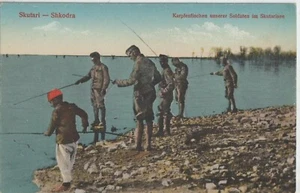 ALBANIA SKUTARI SHKODRA OUR SOLDIERS FISH IN THE SKUTARISEE.Skadar LAKE - Picture 1 of 2