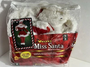 Rubie s Samt Miss Santa Kostüm Kleid, klein Erwachsene 6-10 - Bild 1 von 7