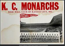 1924 First Colored Baseball World Series 1st Game K. C. Monarchs Champions Ad