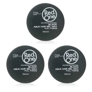 RedOne Aqua Hair Gel Wax Full Force Black, (3er Pack) 150ml - Bild 1 von 2