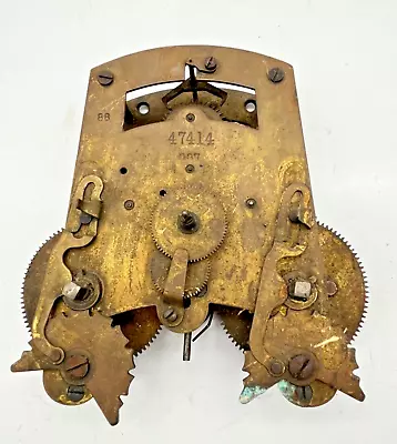Antique  Clock Movement, for Parts or Repair.   (7756) - Image 1 of 4