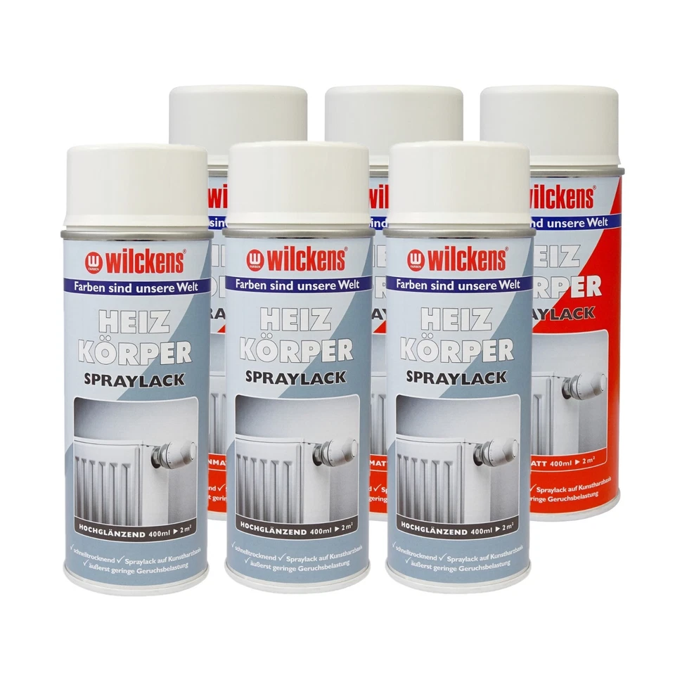 3x Heizkörper Lackspray 400 ml weiß Spraylack Spray Lack Heizung Radiator Boiler - Bild 1 von 1