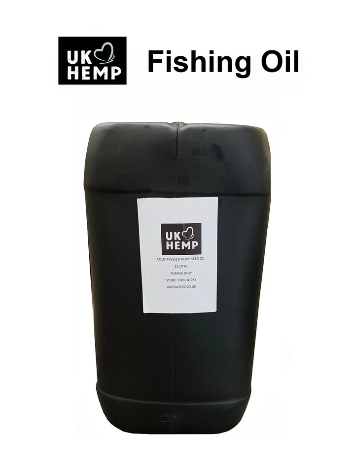 Hemp Seed Oil - 25 litres -  Carp, Fishing Oil, Liquids, PVA Friendly Bait Dip - Image 1 of 1