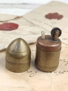 Vintage WW2 Handmade Messing Benzinfeuerzeug Grabenkunst Feuerzeug. Größe 4,5cm - Bild 1 von 15