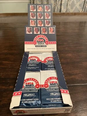 (1)密封包装1994年Skybox美国篮球工厂(10张卡)金卡可能 — 第 1/4 张图片