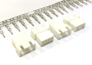2.5MM XHD JST 4-Pin Male Connector Housing Plug with Crimp Contact Pin 50 Set - Picture 1 of 6