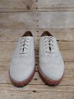 Sperry Top-Sider Womens 6M Ashbury Oxfords Shoes White Tan Suede Wingtip  