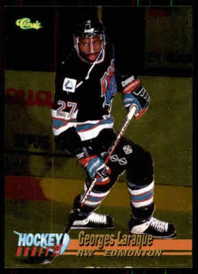 1995 Classic Draft 95 #28 Georges Laraque Gold - Image 1 of 2