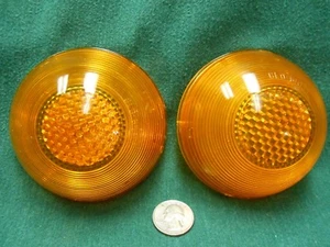 1951-1952 PONTIAC NEW AMBER TAIL LIGHT LENSES - STREAMLINER - CHIEFTAN - DELUXE - Picture 1 of 7