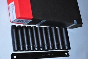 Proto® J72212 3/8" Dr 11 Pcs Metric Deep Impact Socket Set - 6 Point 7-17mm USA - Picture 1 of 6