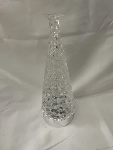 Clear Acrylic Christmas Tree 12.5 inches, Lights up. - Picture 1 of 3