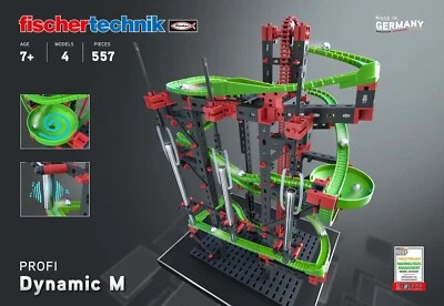 FischerTechnik Dynamic M - 30% OFF - 557-pc Marble Run with Chain Lift 533872 - Image 1 of 4