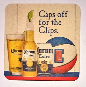 Corona Extra Beer Coaster Mat Los Angeles Clippers Early Design New Set of  Two - Picture 1 of 2