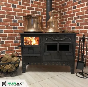 Cooker stove, wood stove, wood burning stove, thick sheet extra large fire room - Picture 1 of 4