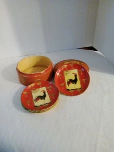 Sottobicchieri gallo vintage dipinti a mano made in Japan prodotti Jerywil - Foto 1 di 4