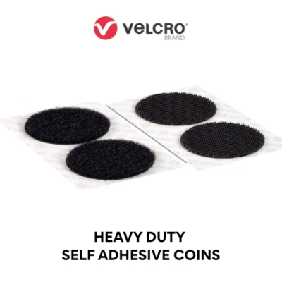 Heavy Duty VELCRO® Hook & Loop Coins – Stick No Screws Needed – Strong Pads - Image 1 of 4